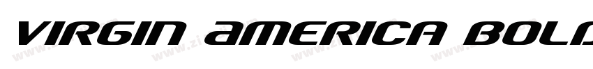 Virgin America Bold字体转换